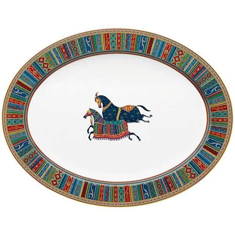 hermes oval plate|Hermes equestrian plates.